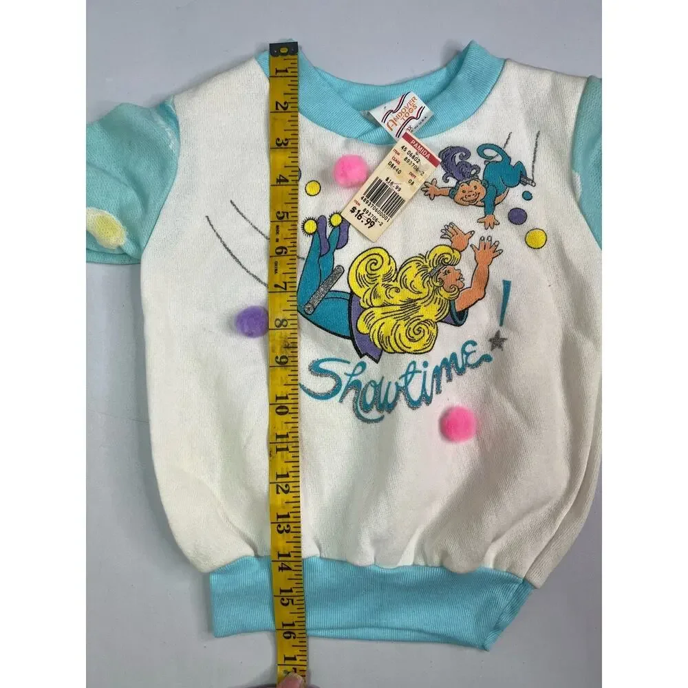 Andover Togs Sweatshirt Girls Size 6X Acrobat “Showtime” Vintage USA Made